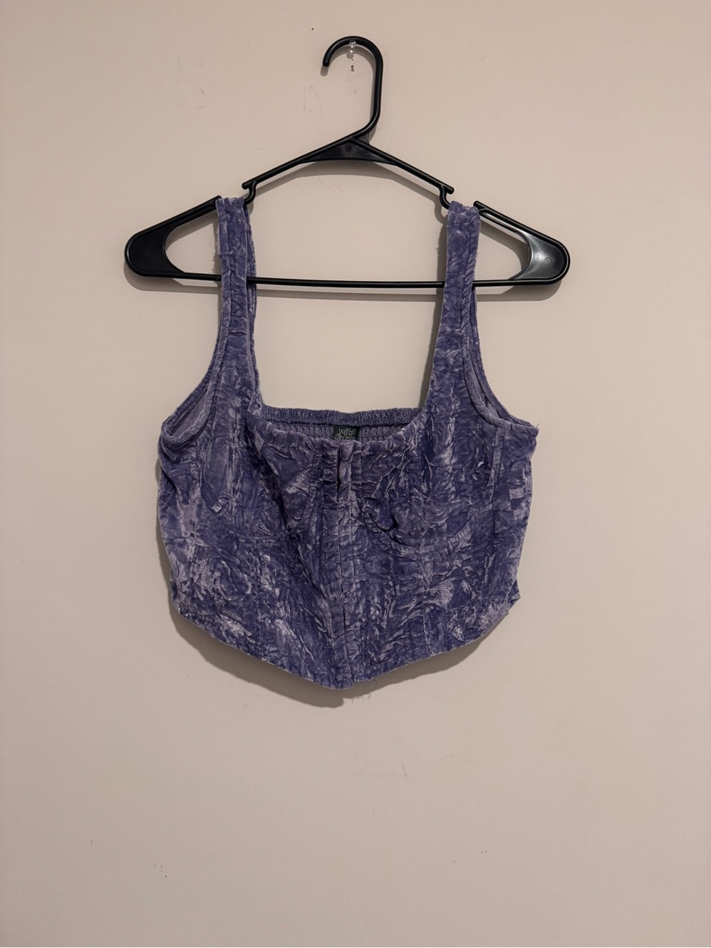 wild fable Crushed Velvet Cropped Tank in Lavender